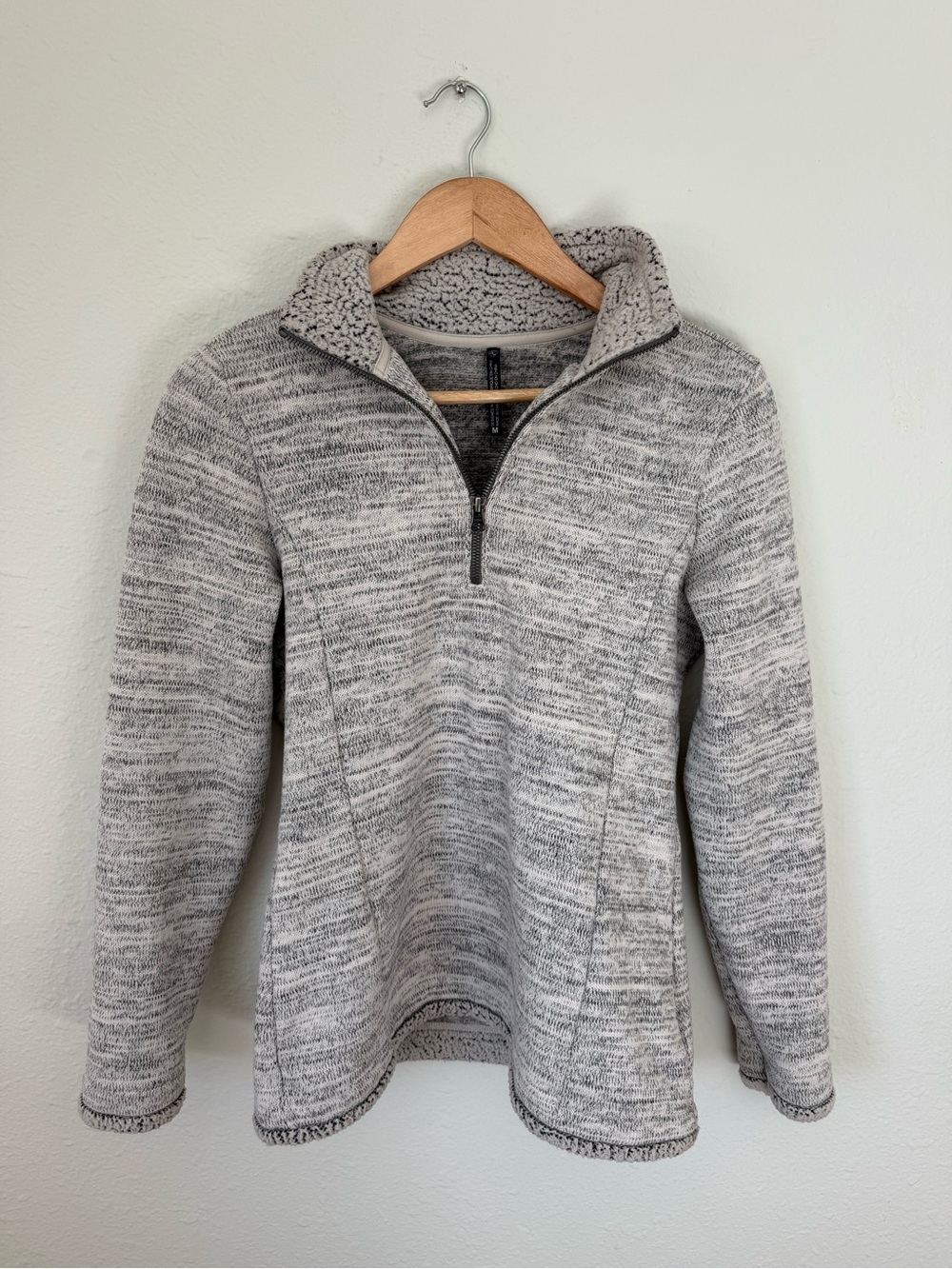 KUHL Alaska Quarter Zip Fleece Pullover Sweatshirt Women's Medium Gray - Picture 7 of 7